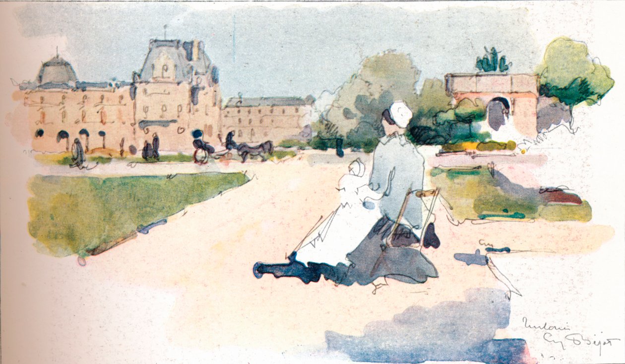 Tuilerierne, 1915 af Eugene Bejot