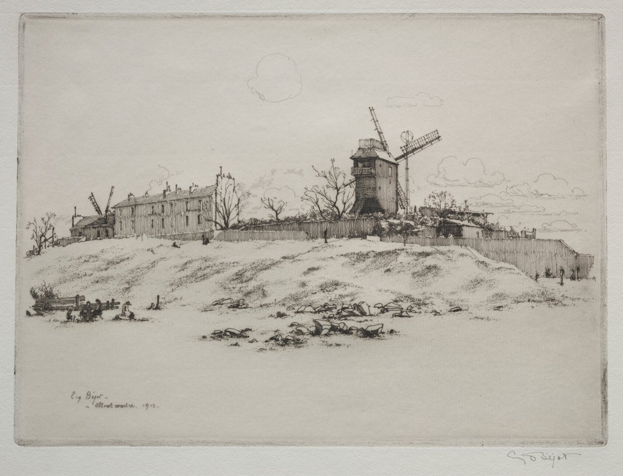 Moulin de la Galette, Montmartre af Eugene Bejot
