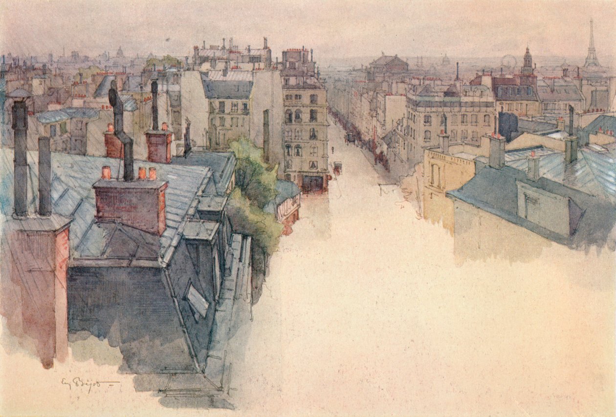 Paris set fra Montmartre, 1915 af Eugene Bejot