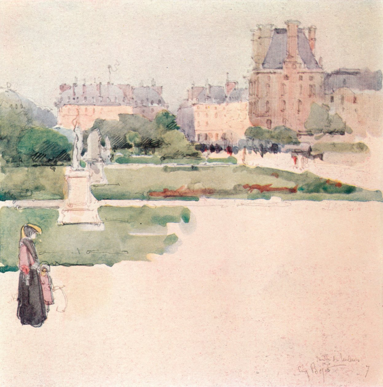 Tuilerierne, 1915 af Eugene Bejot