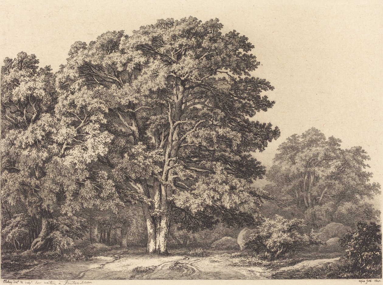 Indgang til en Skov, 1840. af Eugene Bléry