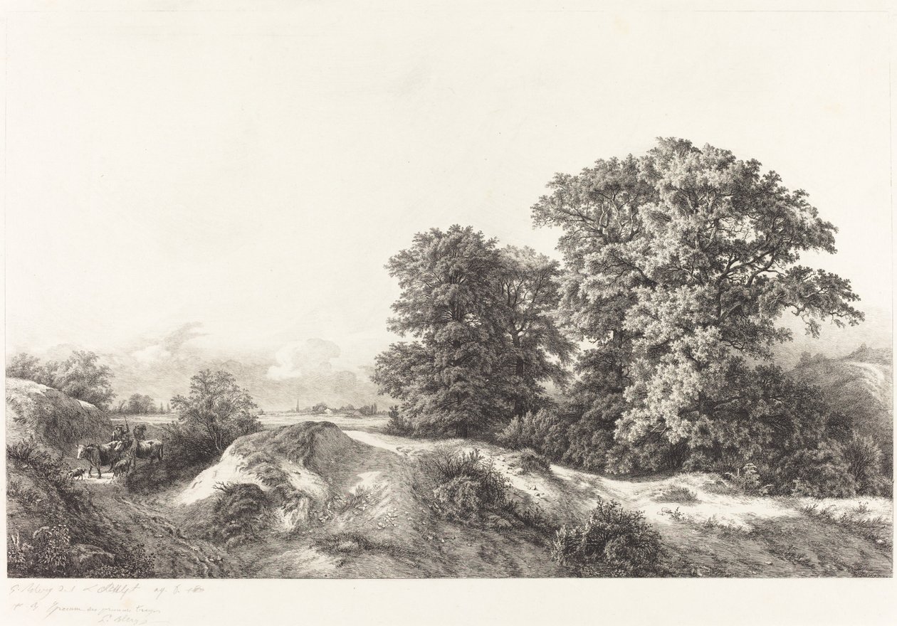 Oaks i Vaux de Cernay af Eugene Bléry