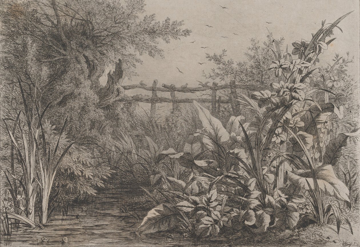 Dammen, 1857. af Eugene Bléry