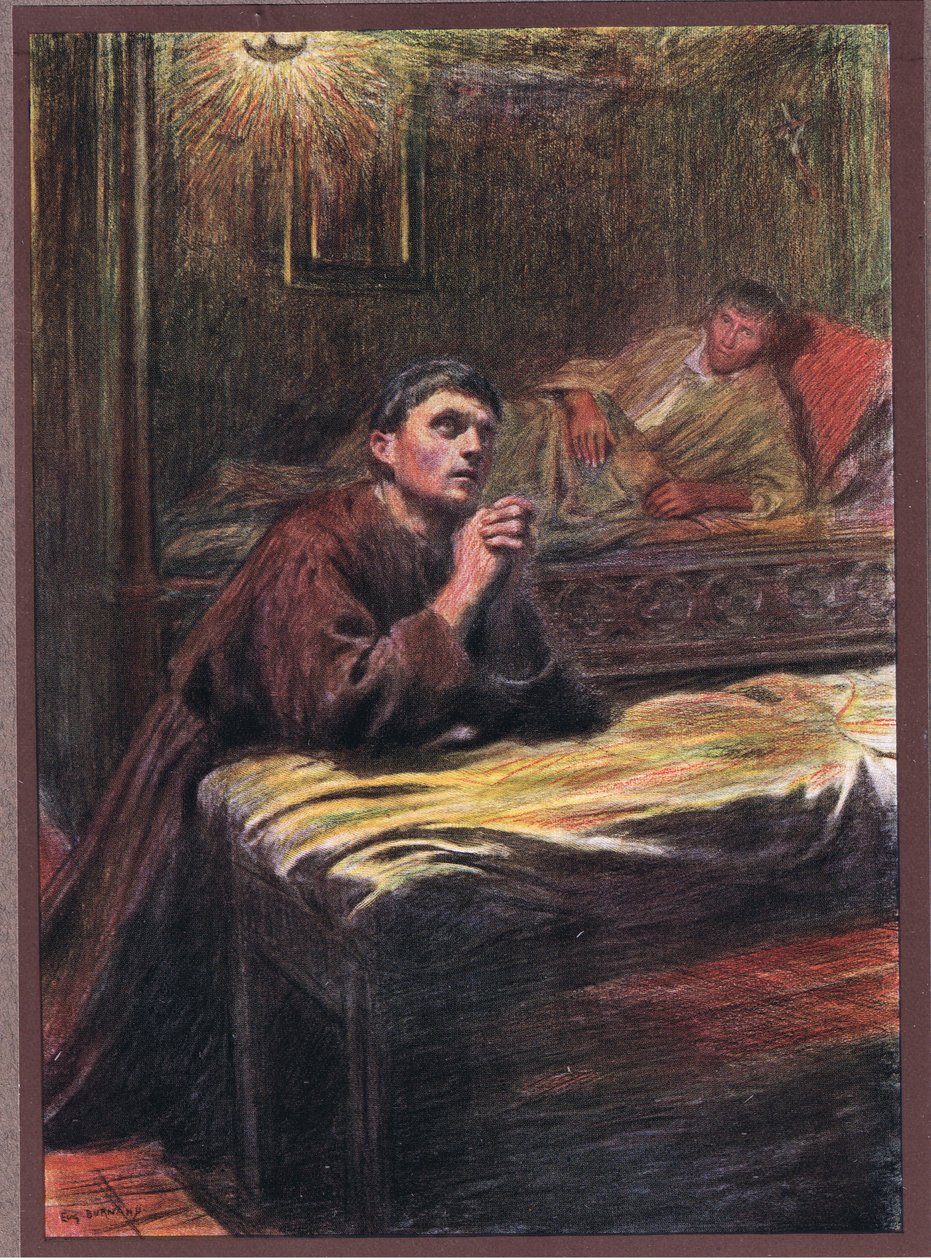 Omvendelse af broder Bernard af Quintavalle, 1919 af Eugene Burnand