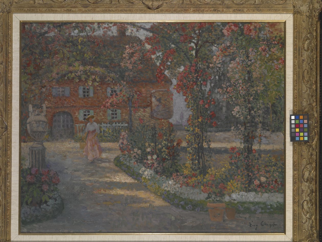 Le Mazet At Juan-Les-Pins (olie på lærred) af Eugene Chigot
