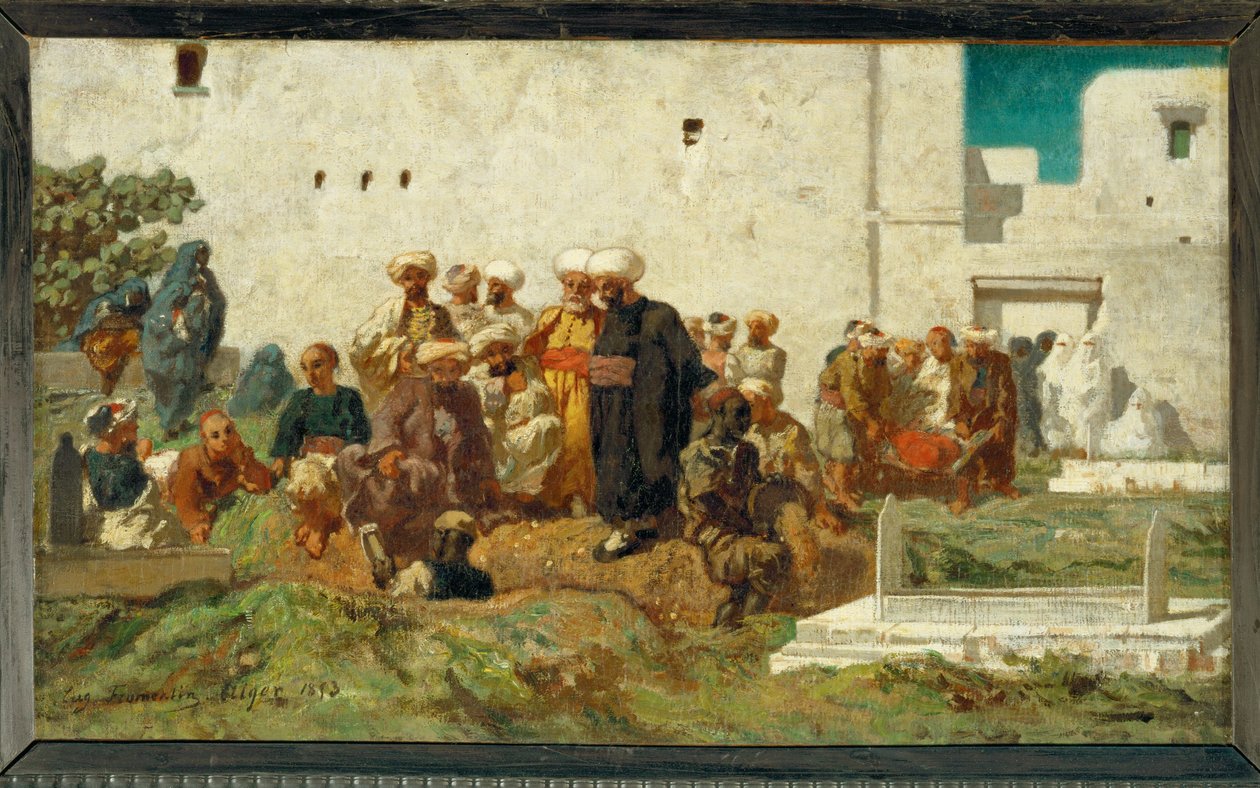 Enterrement maure - en maurisk begravelse ... af Eugène Fromentin