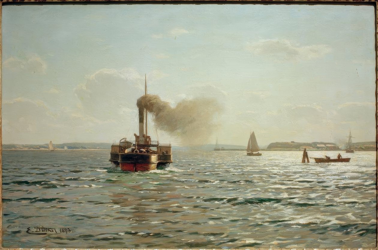 Østersøen ved Flensborg af Eugene Gustav Dücker