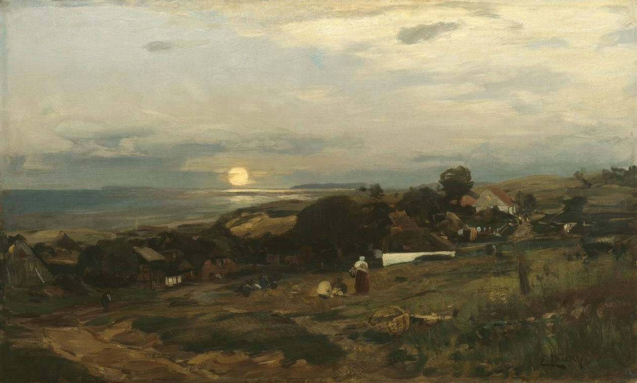 E. Dücker, solnedgang af Eugene Gustav Dücker