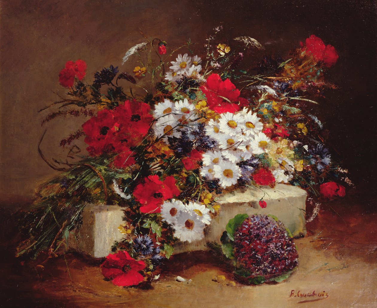 Valmuer og tusindfryd af Eugene Henri Cauchois