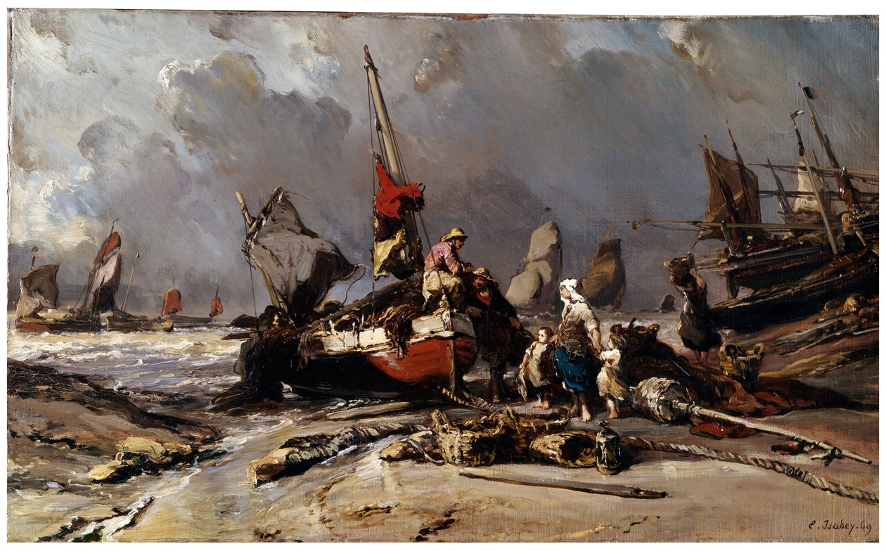 Efter stormen, 1869 af Eugene Isabey