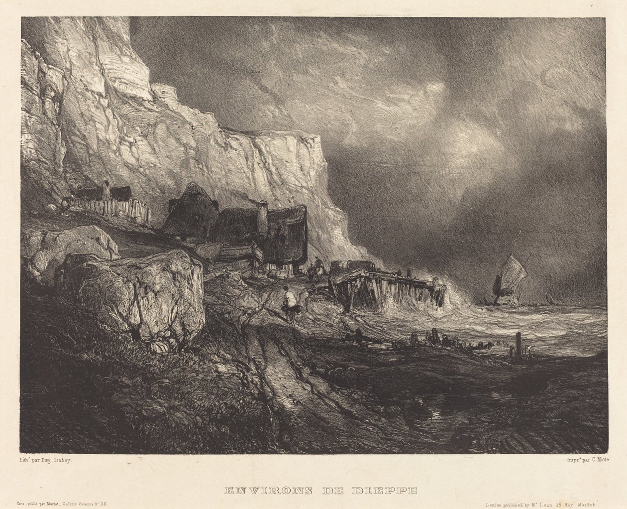 Omkring Dieppe af Eugene Isabey