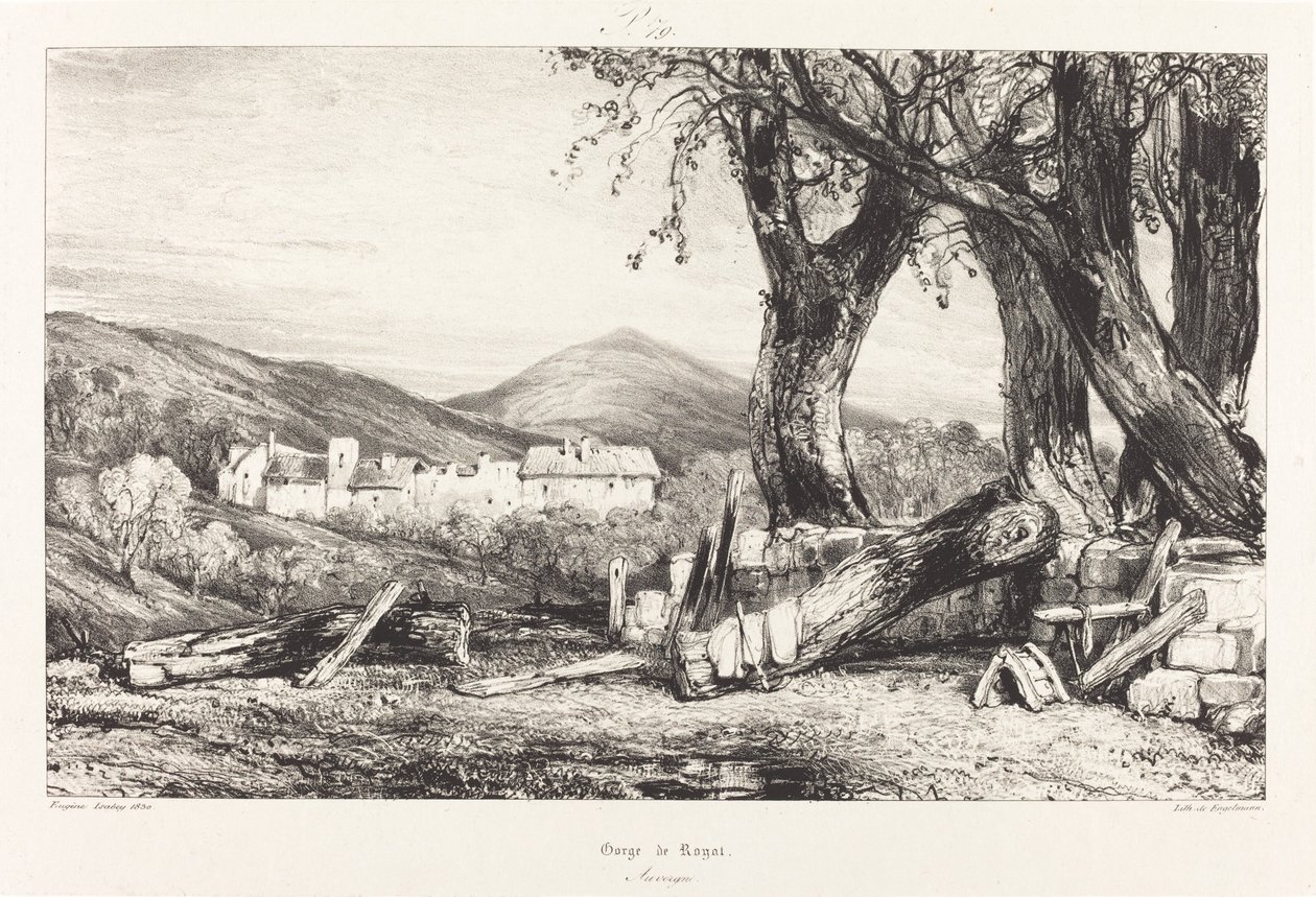 Royat-kløften, Auvergne af Eugene Isabey