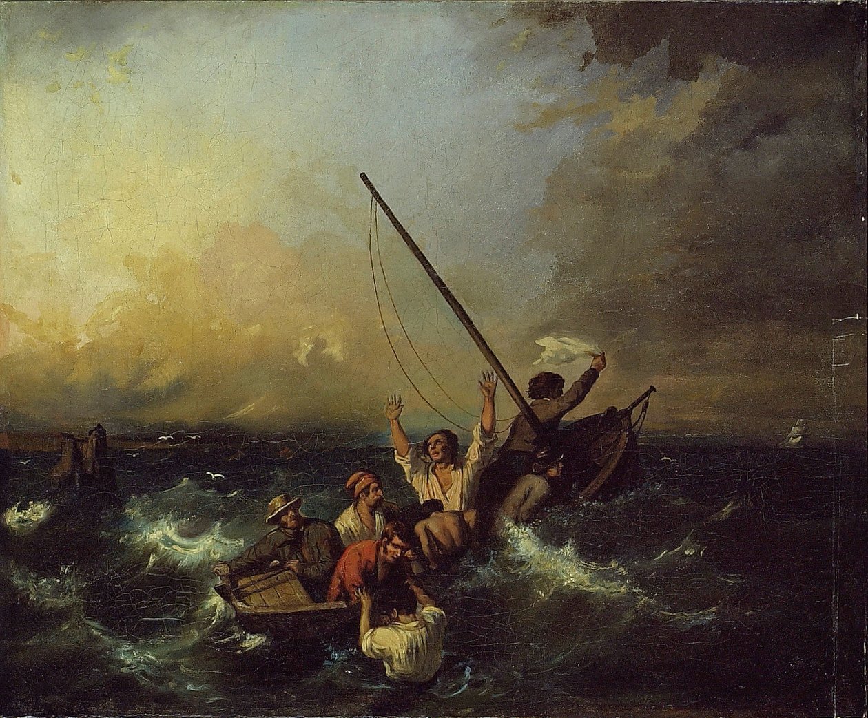 Forlis, 1800-tallet. af Eugene Isabey