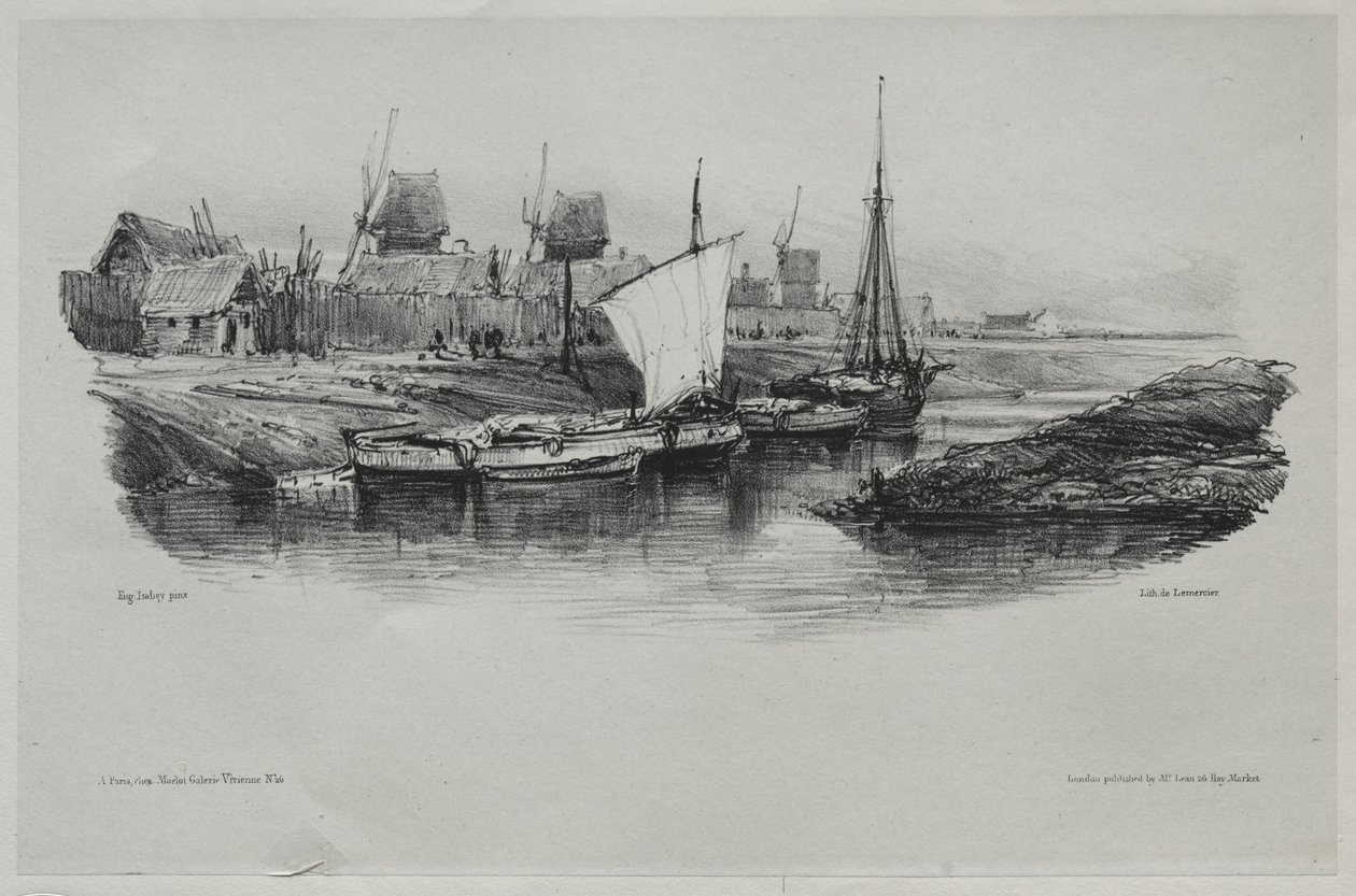 Souvenirs: Canal Bank, 1832. af Eugene Isabey