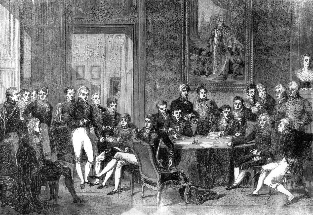 Wienerkongressen, 1856. af Eugene Isabey