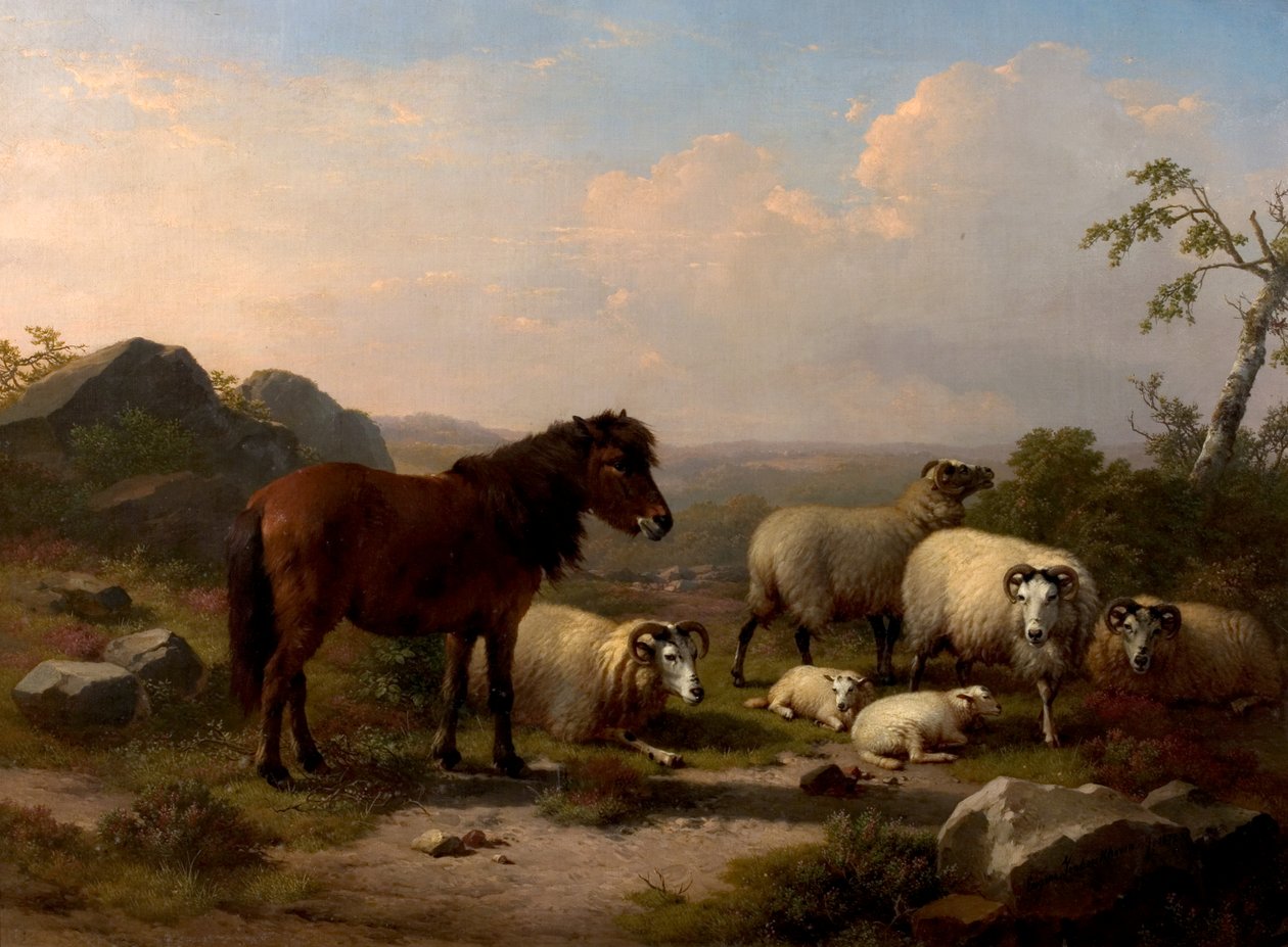 Gode Venner, 1878 af Eugene Joseph Verboeckhoven