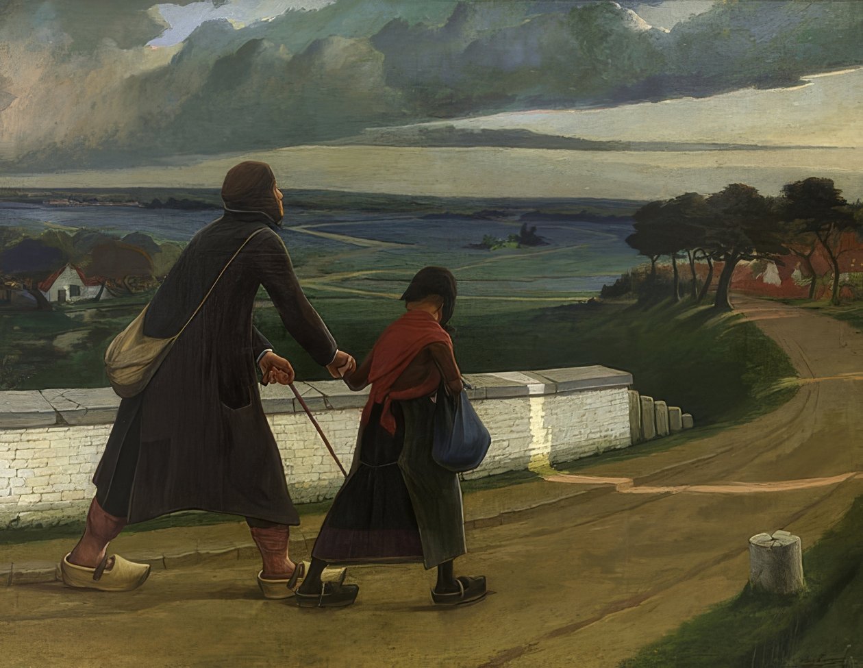 Den blinde. 1898 af Eugene Laermans