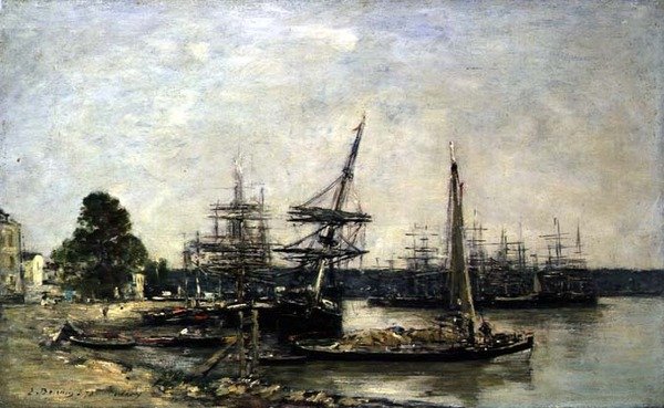 Bordeaux af Eugene Louis Boudin