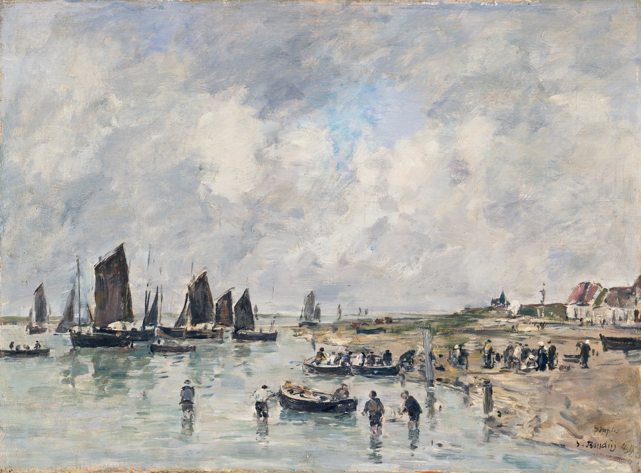 Etaples af Eugene Louis Boudin
