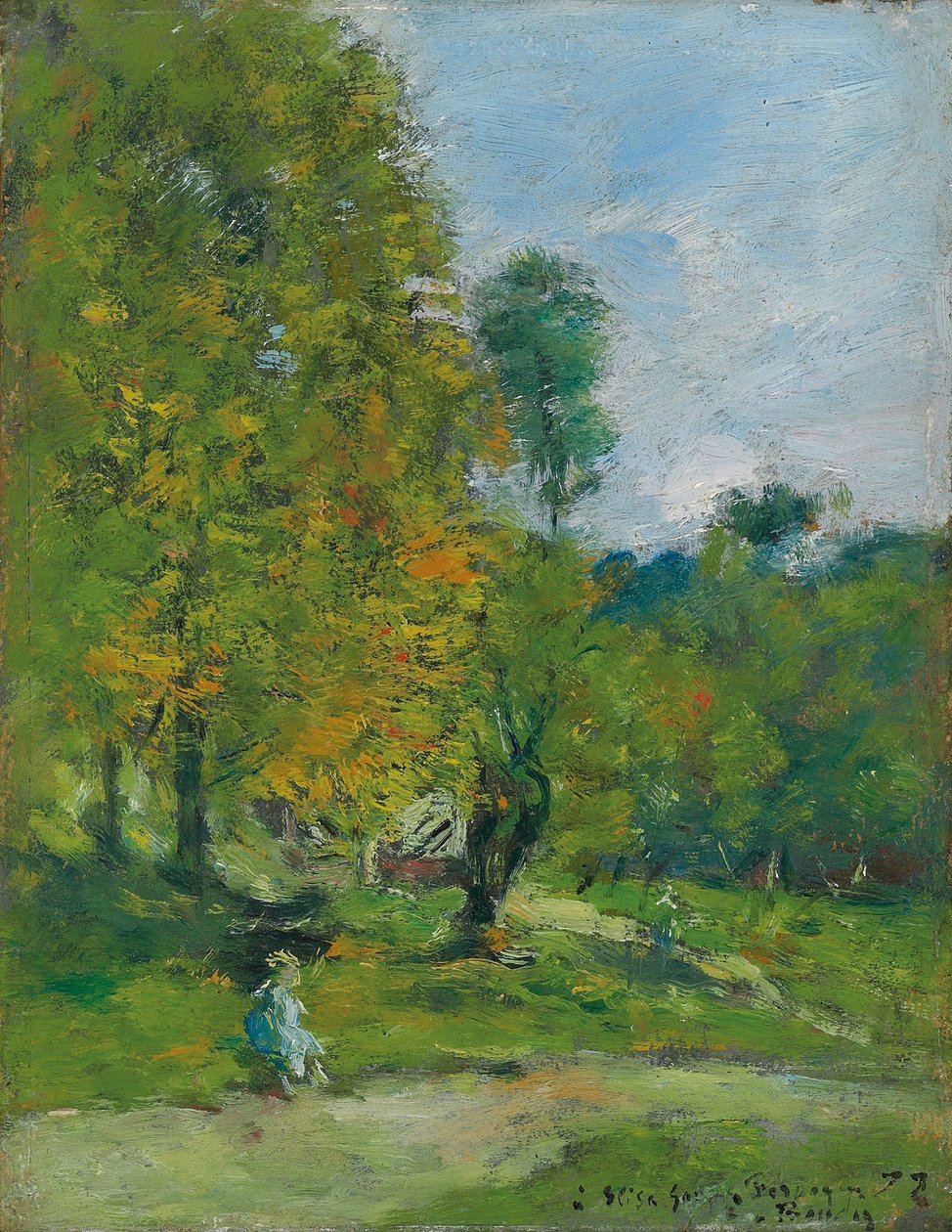 Have ved Fervaques, 1872 af Eugene Louis Boudin