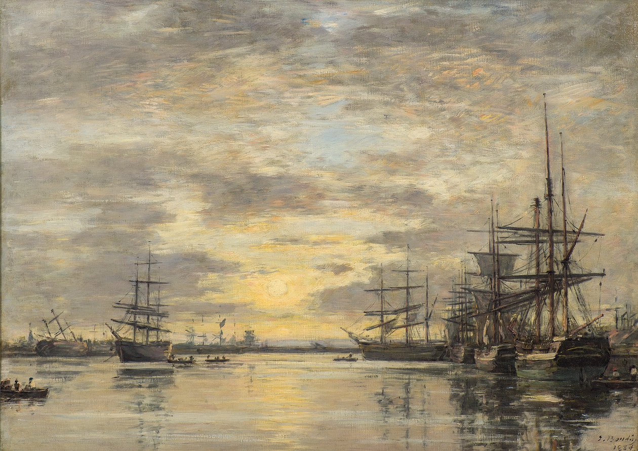 Eure-bassinet i Le Havre af Eugene Louis Boudin