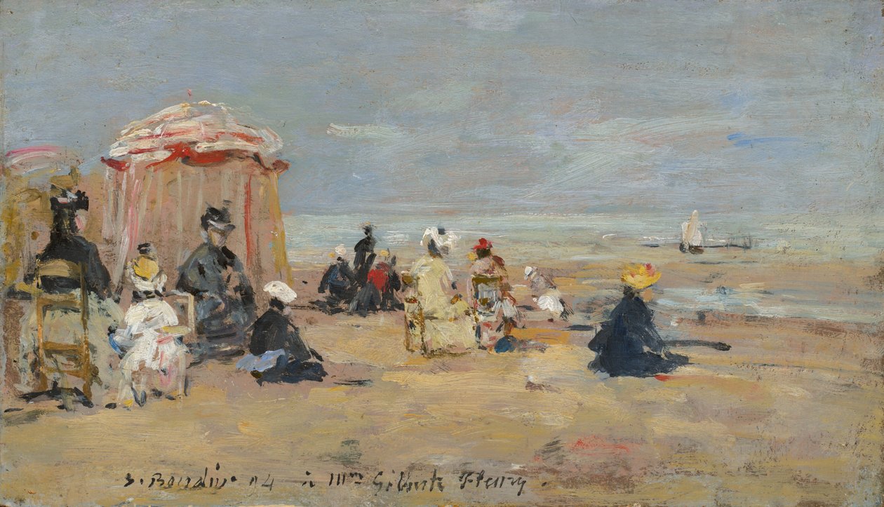 På stranden af Eugene Louis Boudin