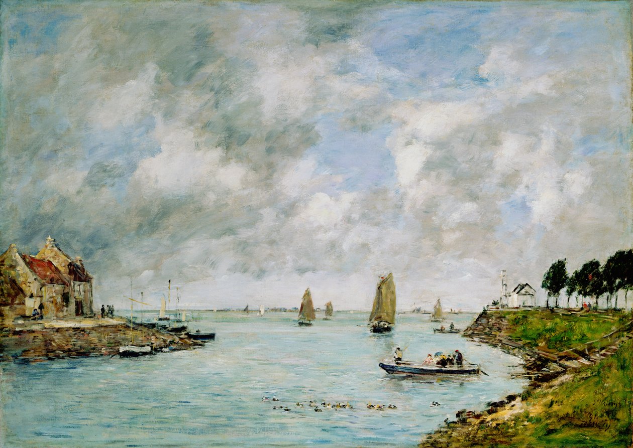St. Valery-sur-Somme af Eugene Louis Boudin