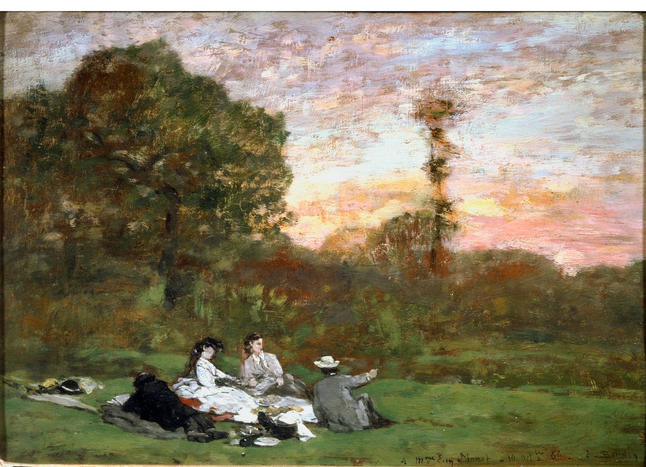 Frokosten på græsset af Eugene Louis Boudin