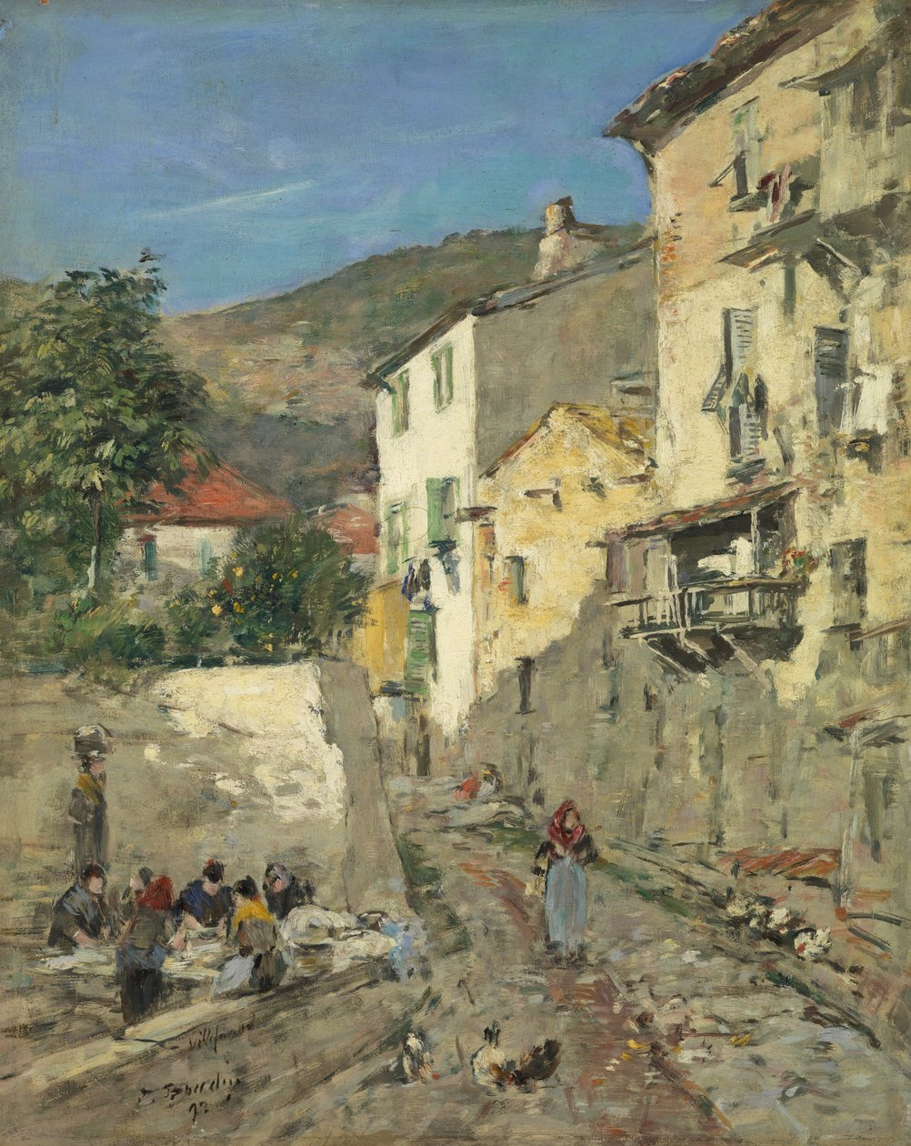 Villefranche af Eugene Louis Boudin