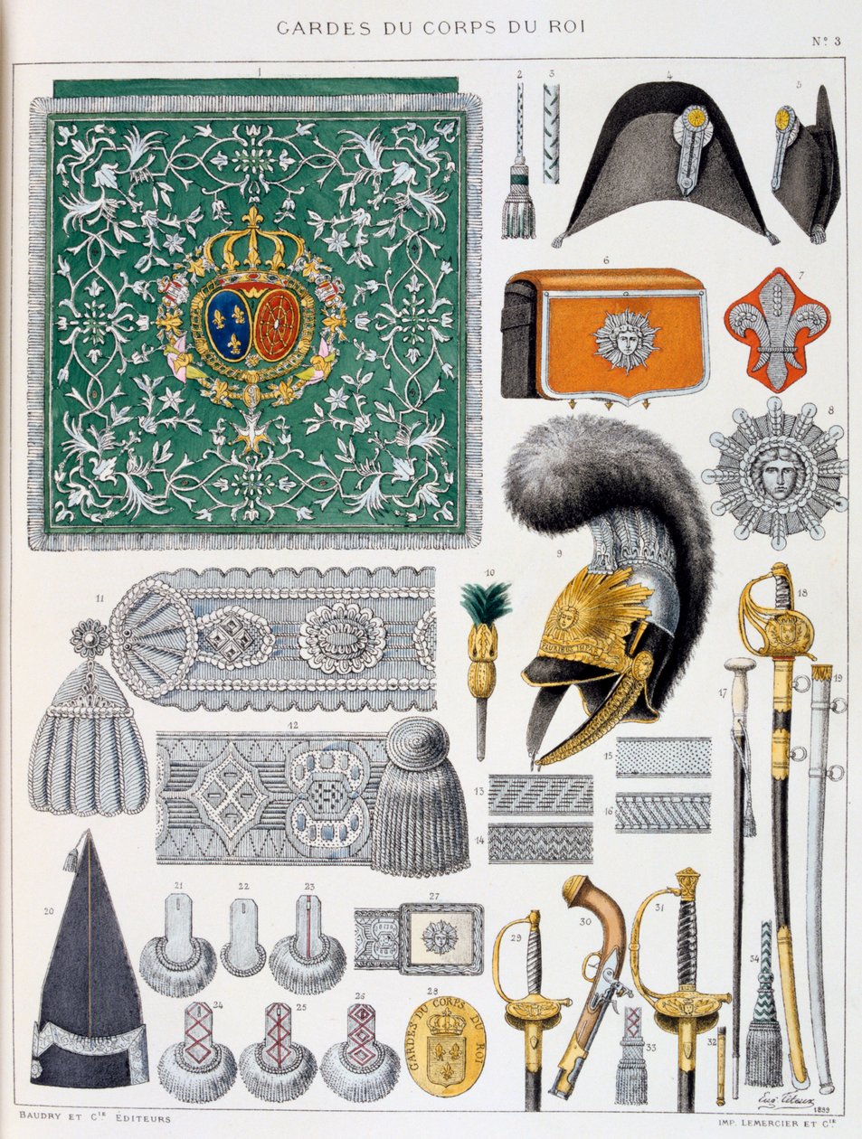 Kongens livvagter, Insignia af Eugene Titeux
