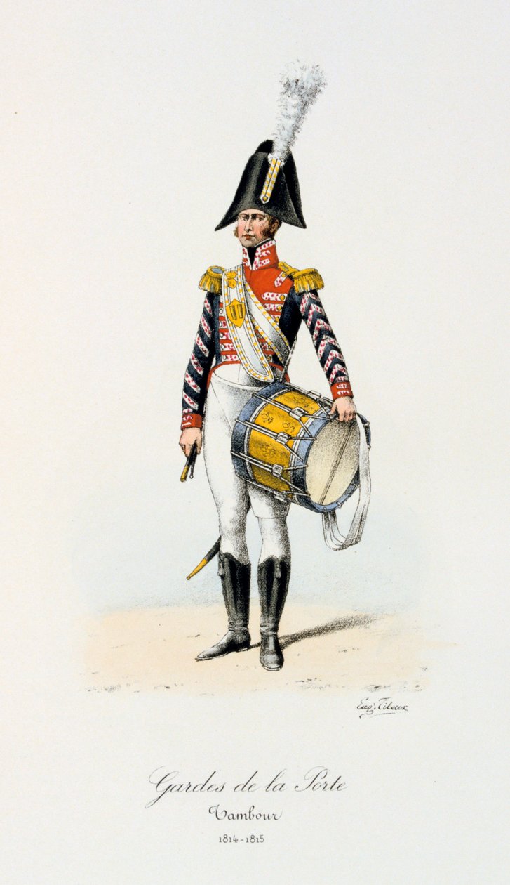 Portvagter, trommeslager, 1814-15 af Eugene Titeux
