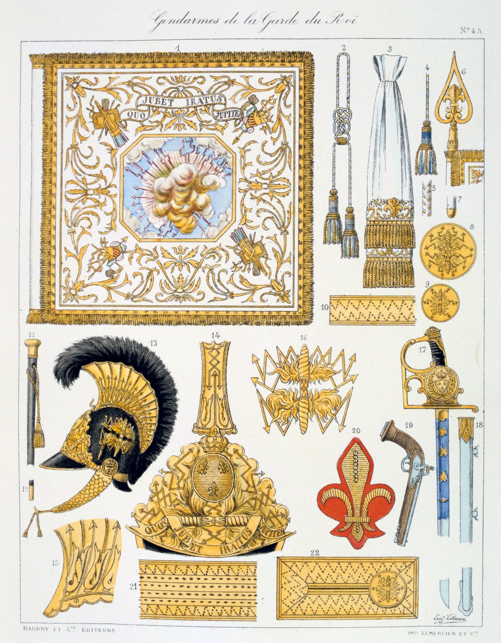 Gendarmer fra Kongens Garde, Insignia af Eugene Titeux