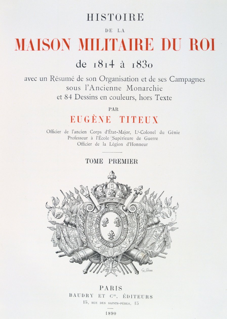 Titelblad, 1814-1830 af Eugene Titeux