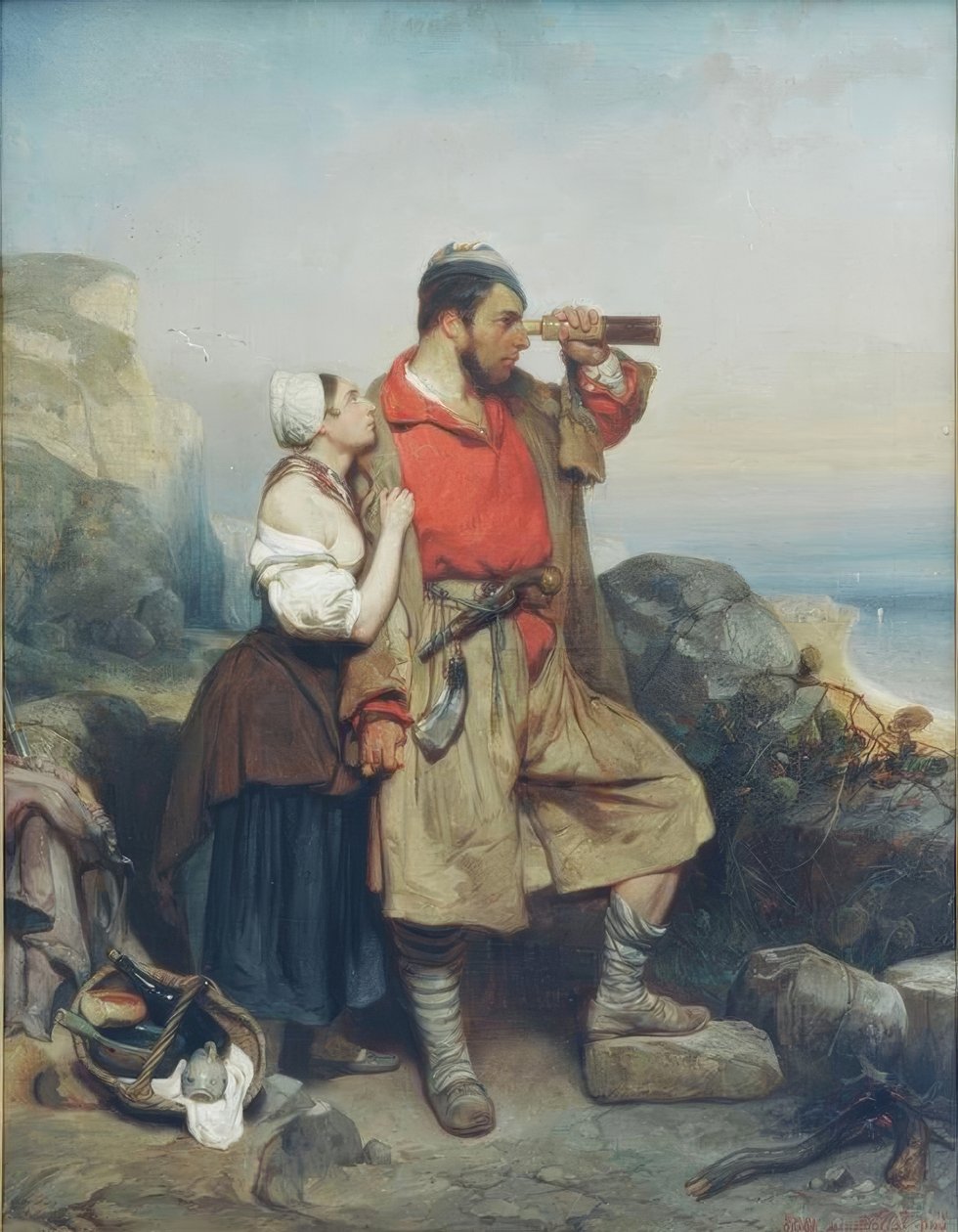 Flibustier (pirat) af Eugene le Poittevin