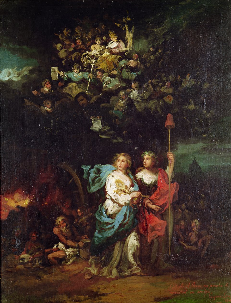 Kirken guidet af frihed, 1861 af Eugenio Lucas Velázquez