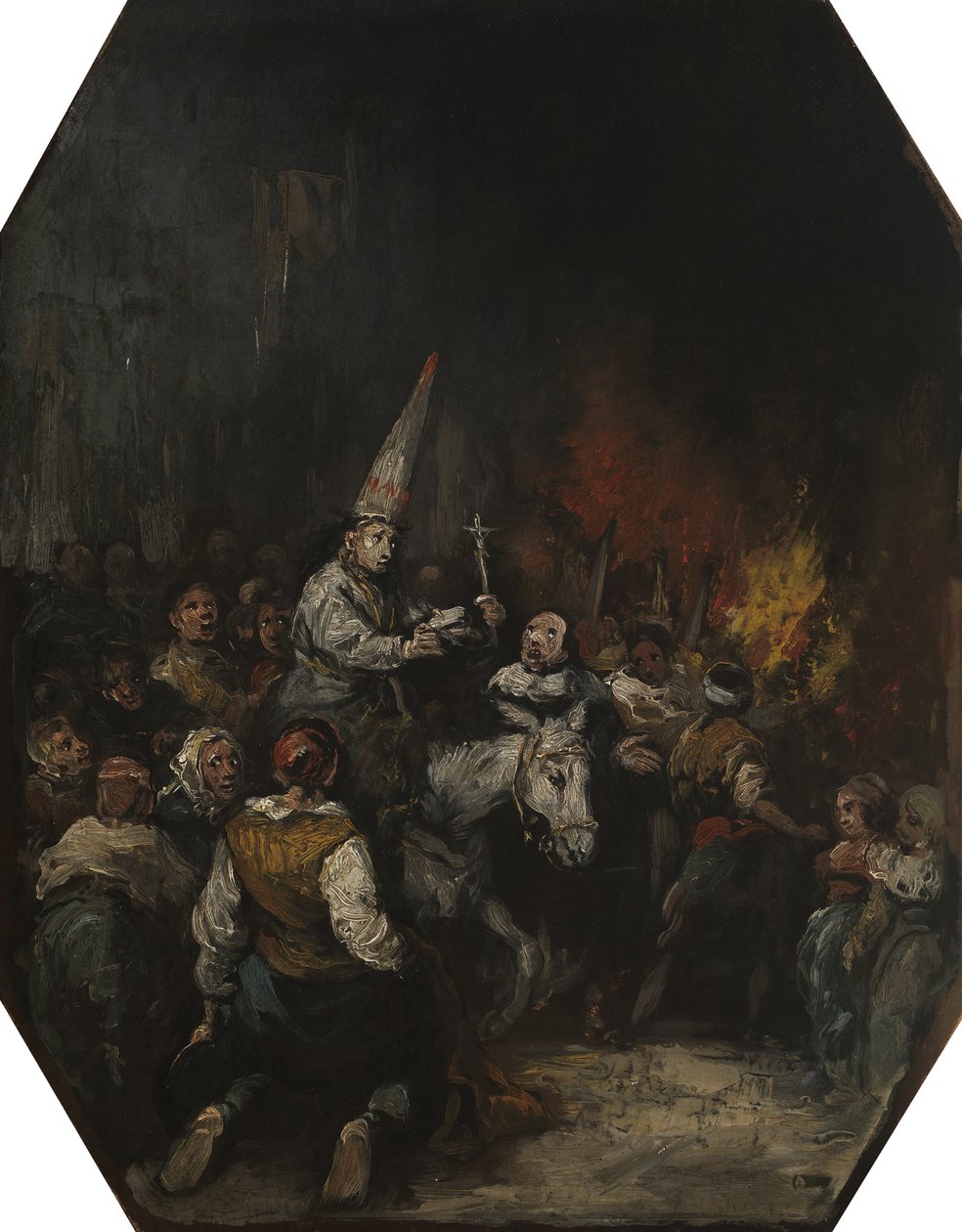 Dømt af inkvisitionen, ca 1860 af Eugenio Lucas Velázquez
