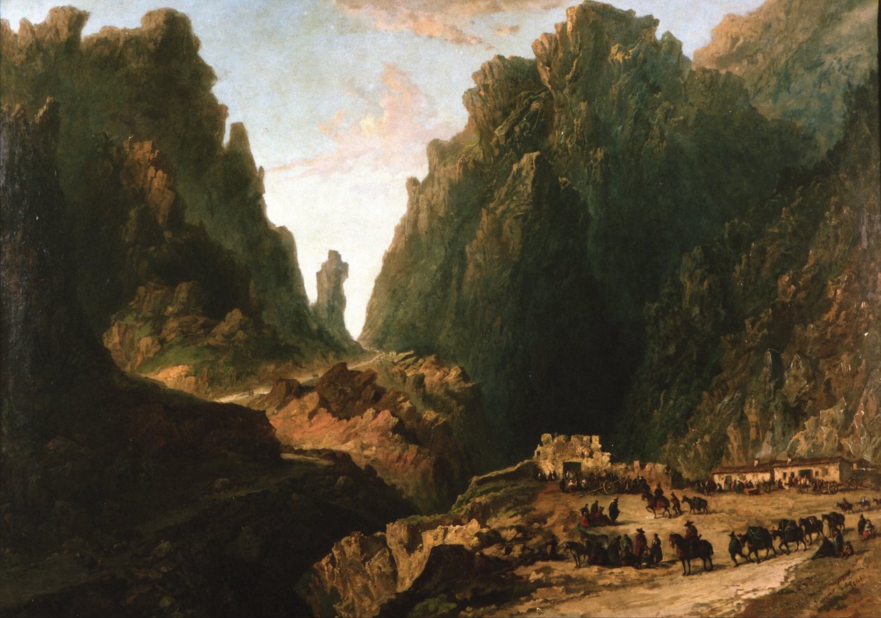 Landskab med smuglere af Eugenio Lucas Velázquez