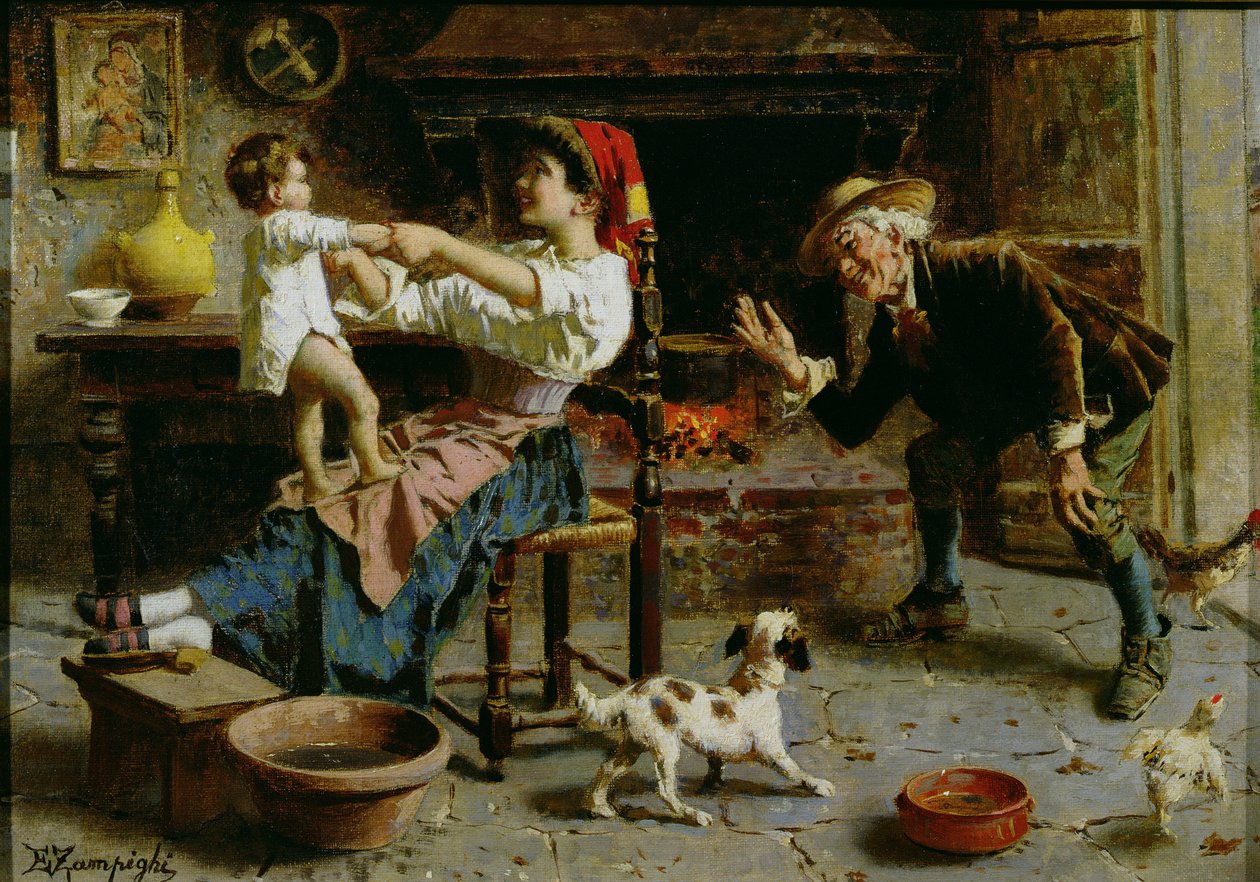 Mor og Barn af Eugenio Zampighi