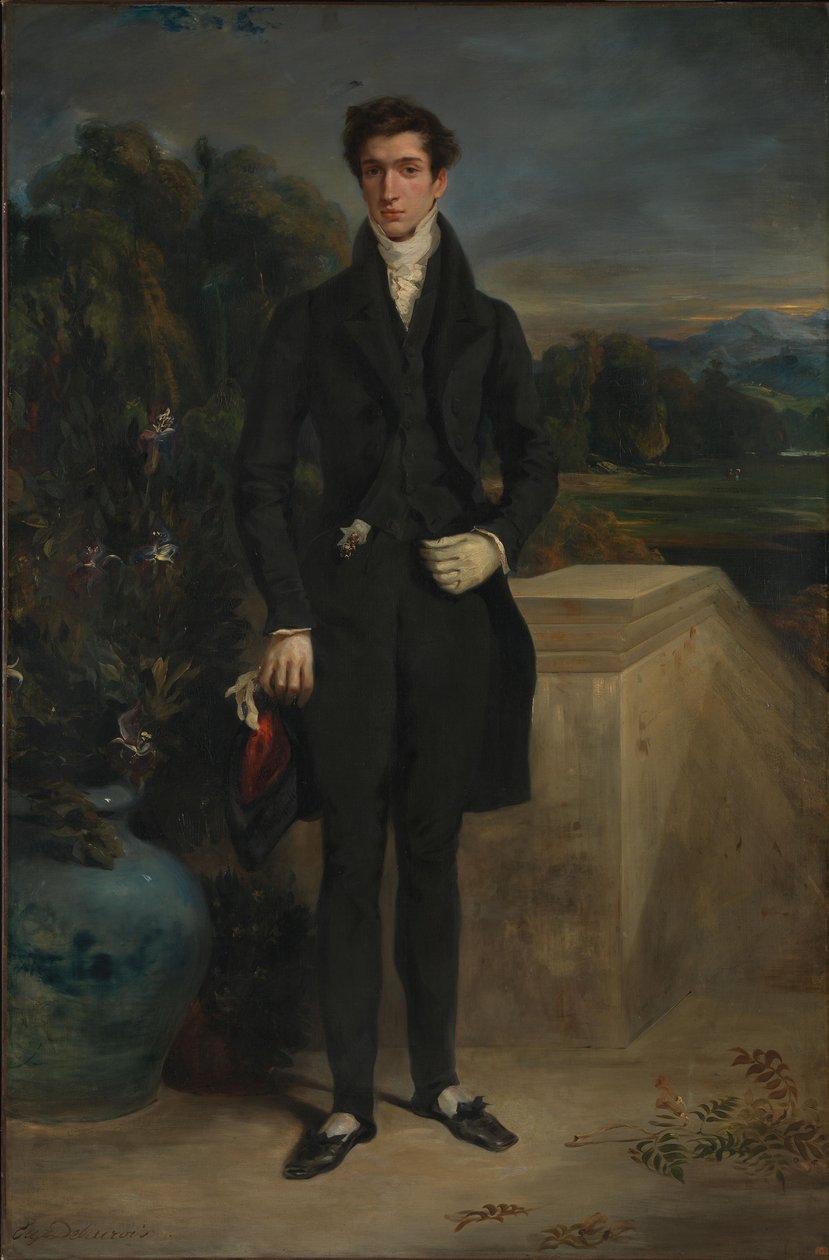 Portræt af baron Schwiter af Ferdinand Victor Eugene Delacroix