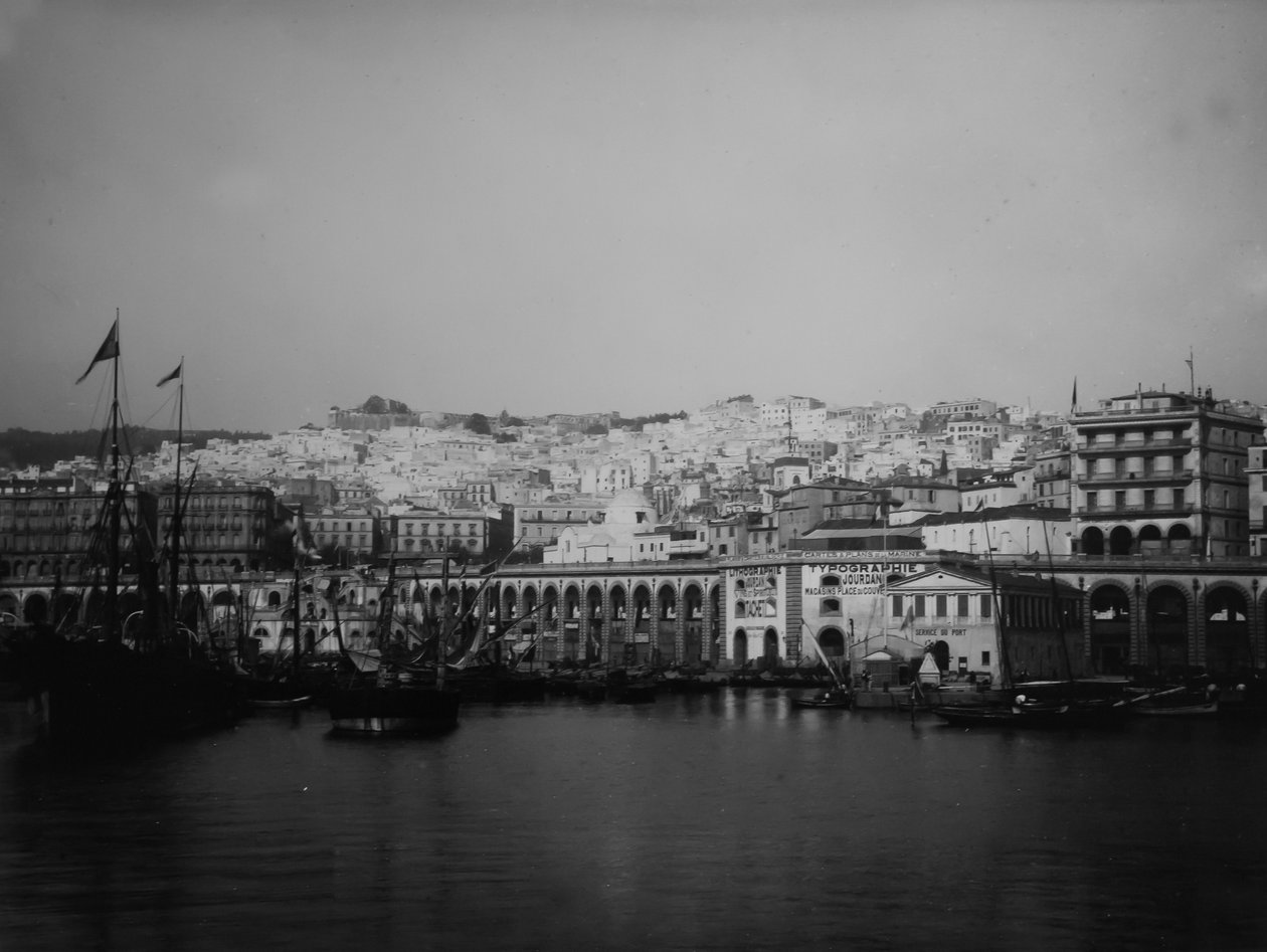 Havnen i Algier af Eugène Trutat