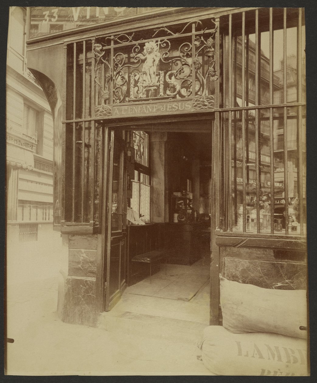 33 Rue des Bourdonnais af Eugène Atget