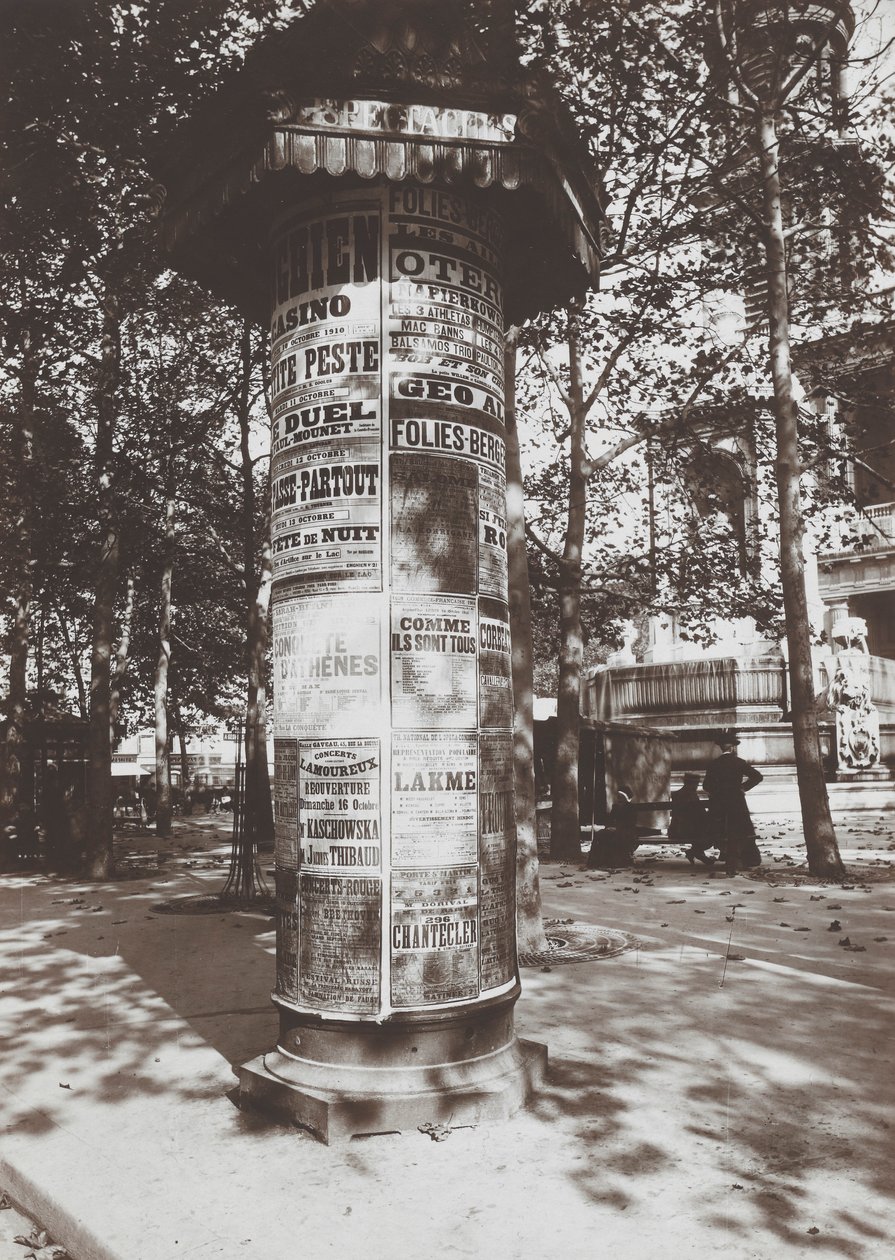 Søjle-St. Sulpice af Eugène Atget