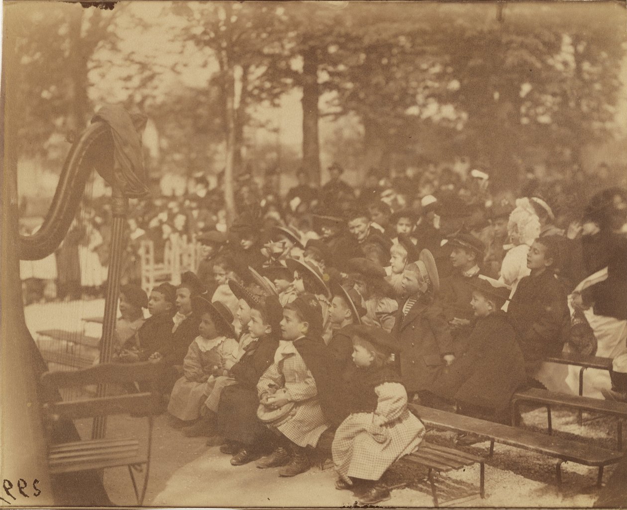 Guignol, Luxembourg Haver af Eugène Atget