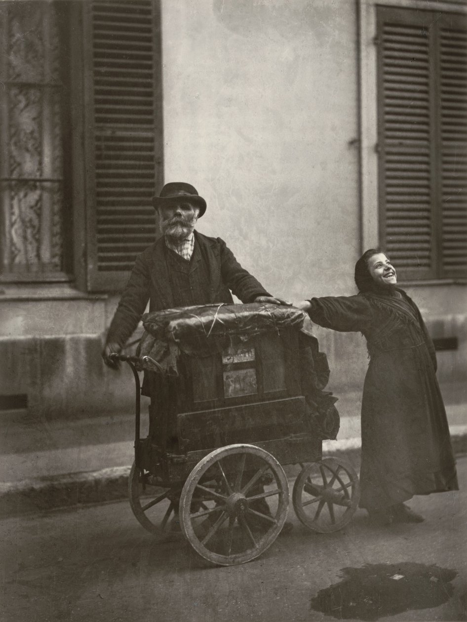 Gademusikere af Eugène Atget