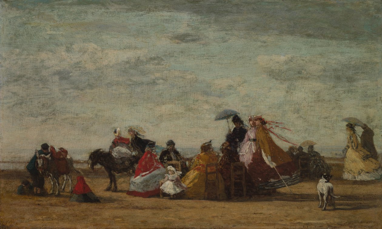 Strandscene af Eugène Boudin