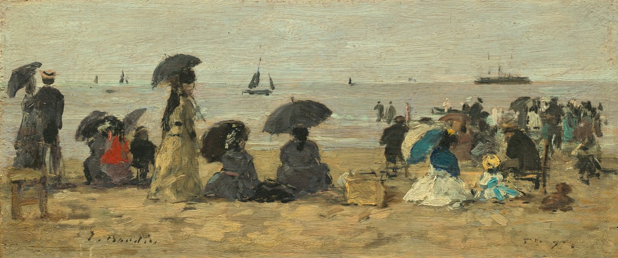 Stranden af Eugène Boudin