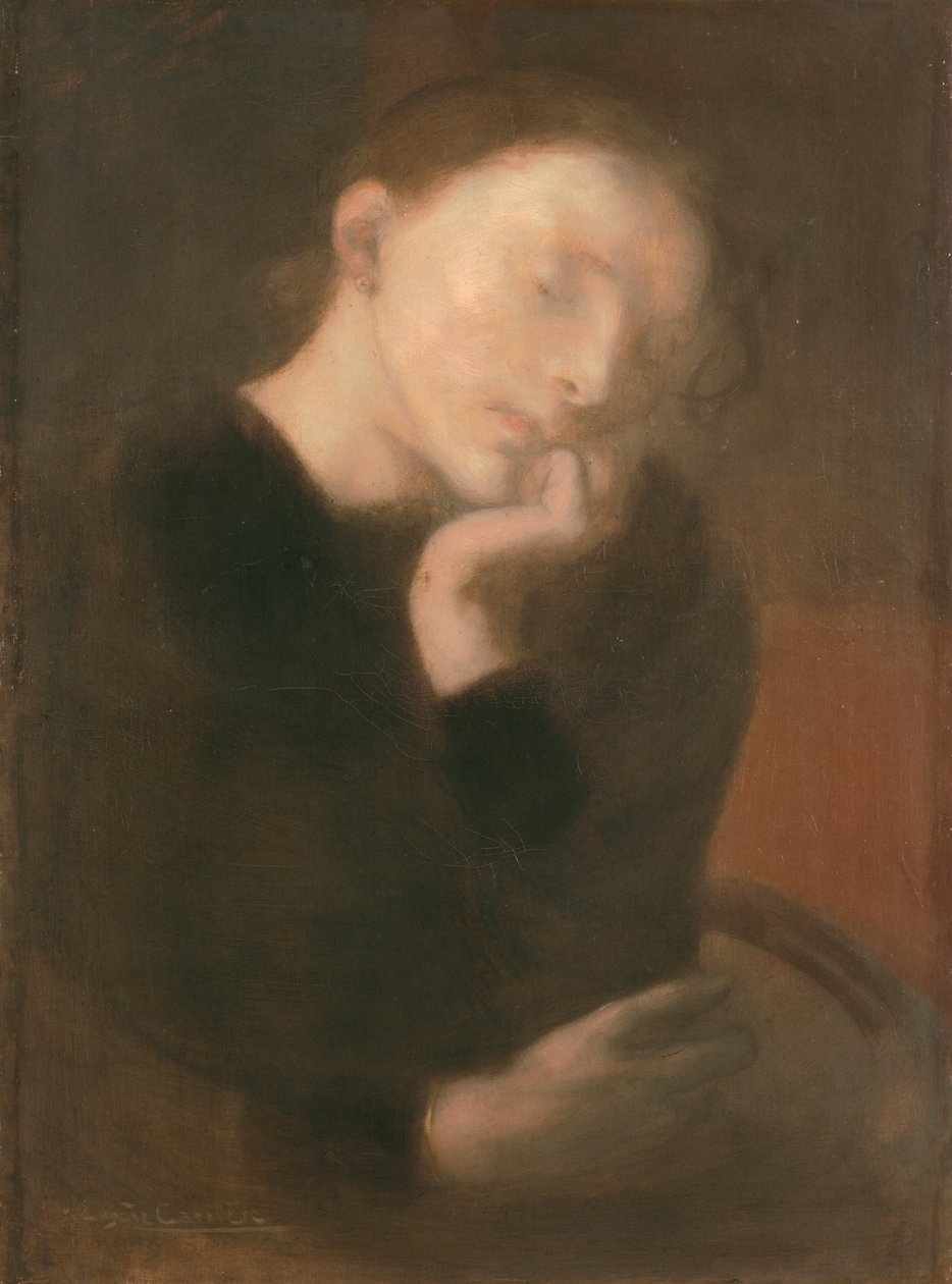 Meditation af Eugène Carrière