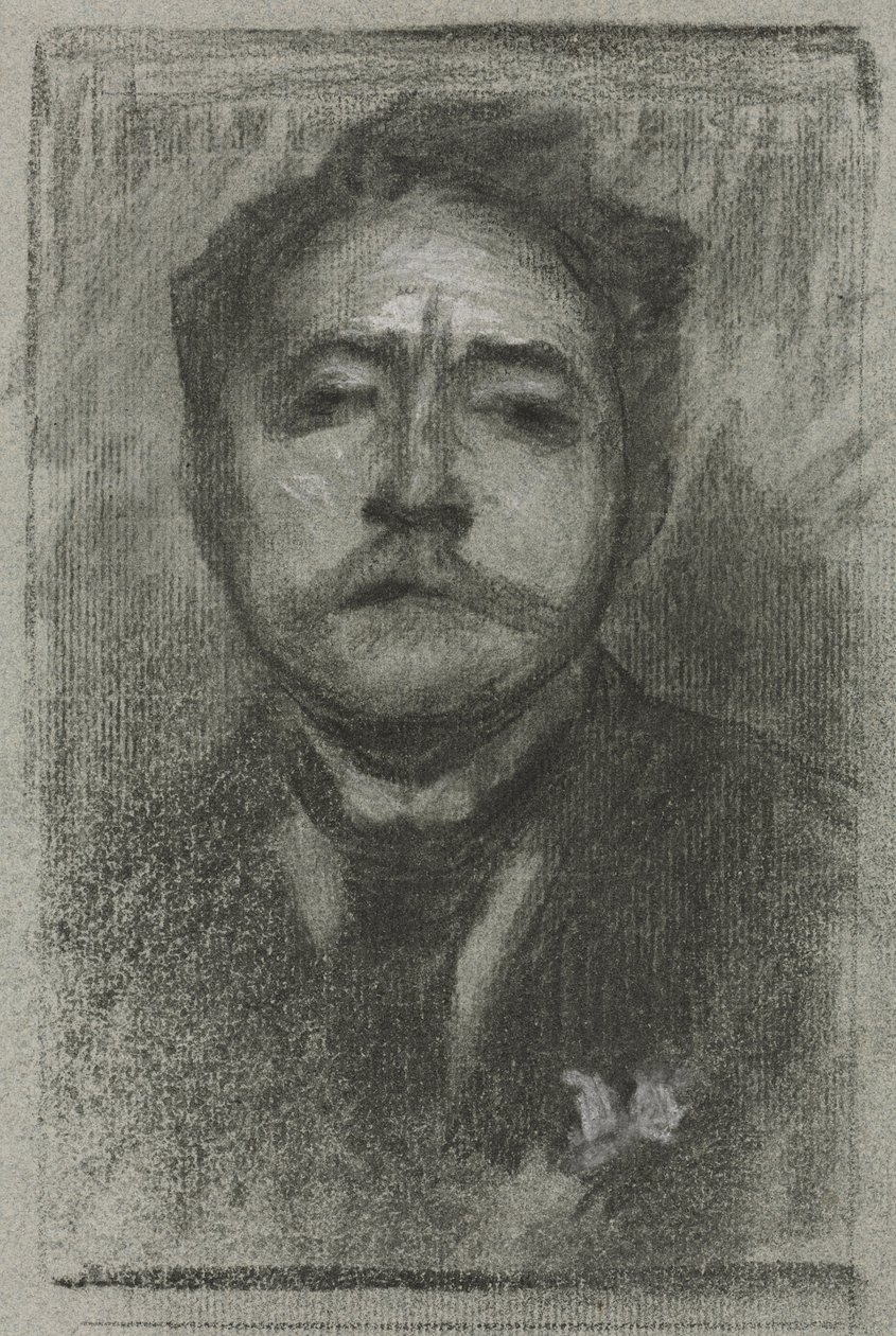 Portræt af Jean Ajalbert, ca. 1893. af Eugène Carrière