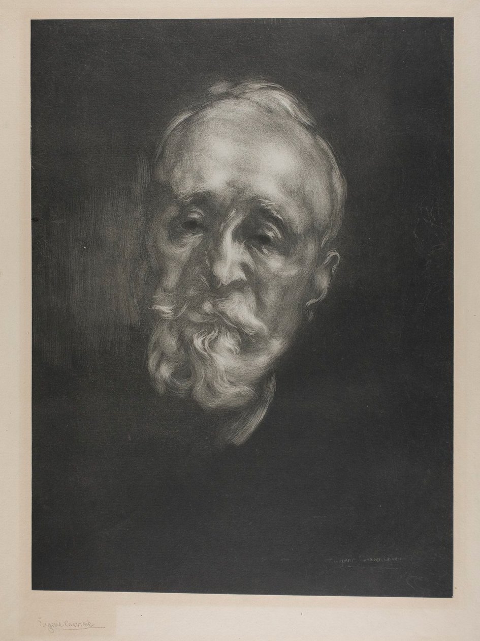 Portræt af Puvis de Chavannes af Eugène Carrière