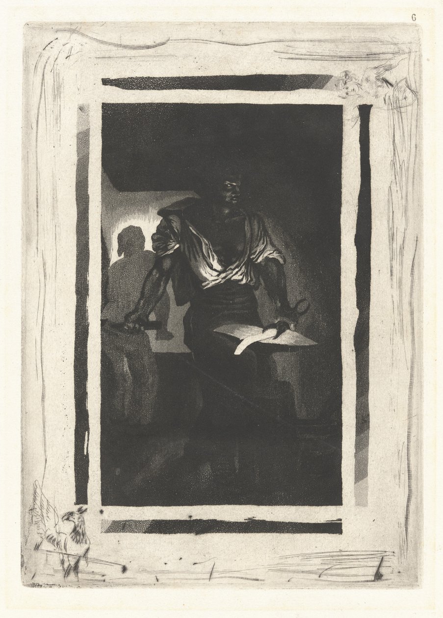 En smed (Un Forgeron) af Eugène Delacroix